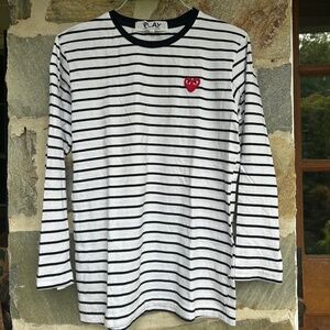 NWOT Comme des Garcons Play striped top